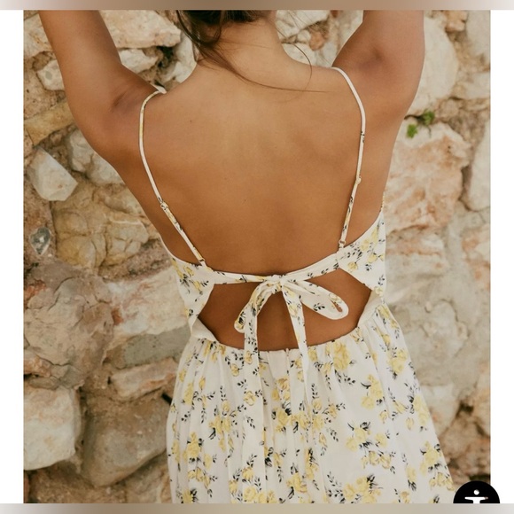 Zara FLORAL PRINT POPLIN MIDI DRESS XS - Picture 3 of 12